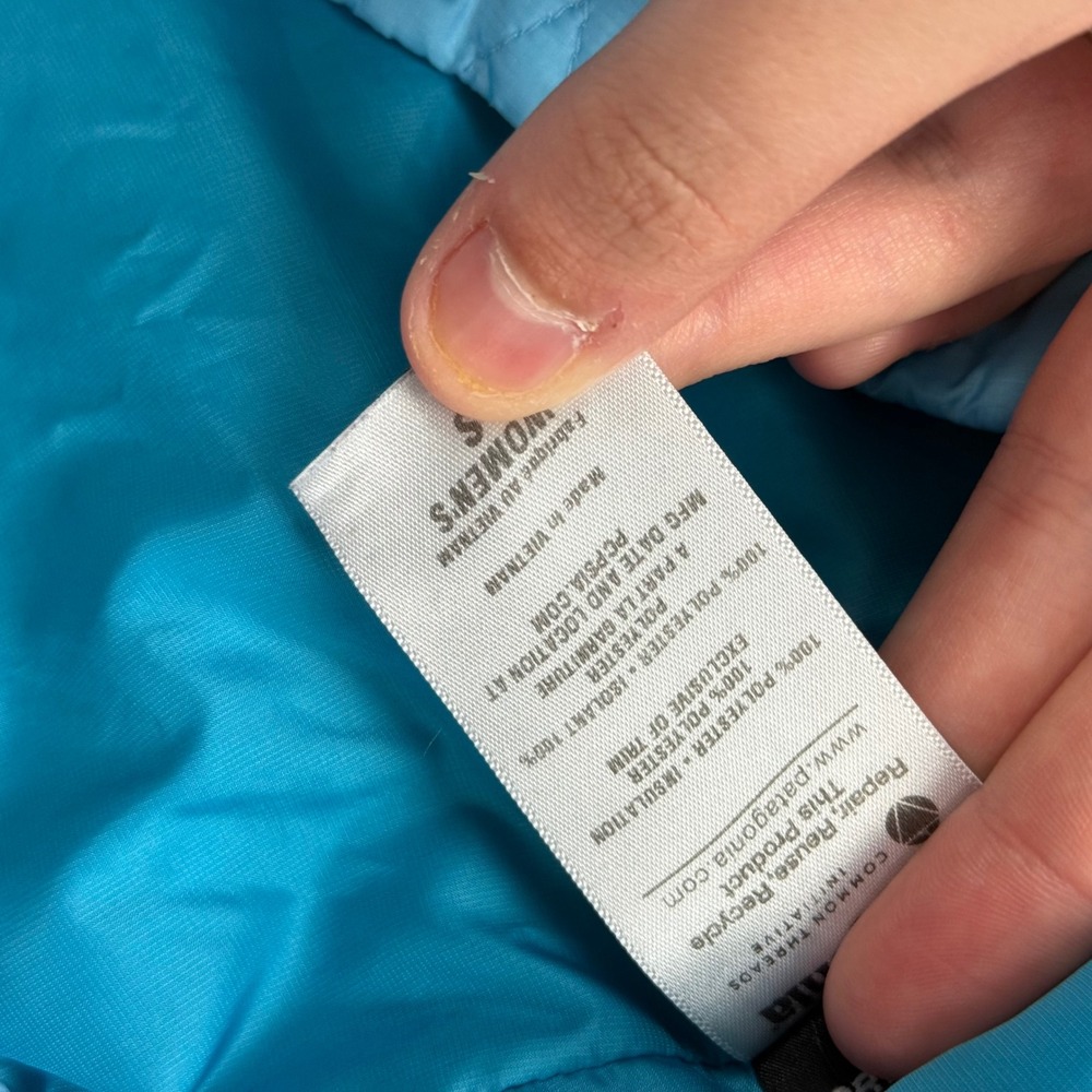 Patagonia Nano Puff Vest Womens Small Blue Quilted Insulated Full Zip Puffer S - Picture 4 of 8